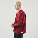 Layer mock neck / Red