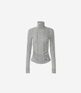 Newalrin Winter Pin tuck See-Through Top