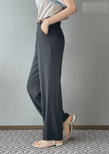 Light Cool Pintuck Wide Slacks