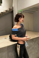 アシンショルダーエンブロイダードポロ