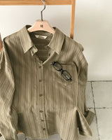 [ORIGINAL] Ain Stripe Oversized Shirt