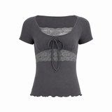 Ayla Lace Ribbon T-shirt