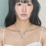 star mix necklace silver