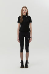 LINEポイントショートレギンス [BLACK]