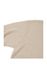 DAMAGED CROP NET KNIT ZIP UP (IVORY)
