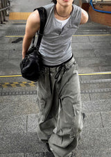 Layered Henley Tank Top