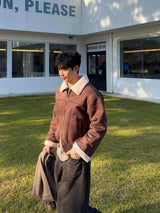 Haas Suede Shearling Mustang Jacket (3 Colors)