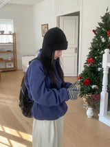 Pundero Wool Stripe Knit Gloves
