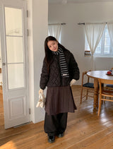 Kotanna Quilted Hooded Padded Jumper