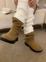ワンダーヒカーツーストラップスエードミッドブーツ