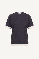 Iron rule layered vintage T-shirt