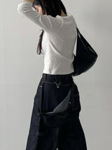 647 Suspender Selvedge Balloon Fit Denim Pants