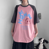 ホーム ラグラン ボクシーフィット ショートスリーブ Tシャツ (3 colors) H&L