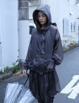 シャイニング ラッフル ウィンドブレーカー ジャケット(BLACK)