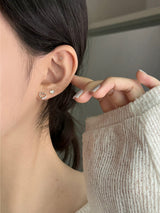 [3 set] Aurora summer heart earrings set / summer earrings simple daily layered