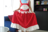Red rose vest skirt