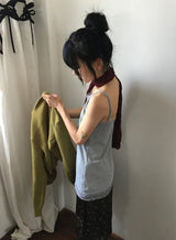Vino Pleated Long Muffler