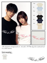 クロップドシグネチャーTシャツ