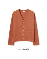 (UNISEX) Knitted V-Neck Cardigan