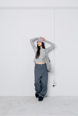 Twister Star Stripe Beanie - Grey/Pink