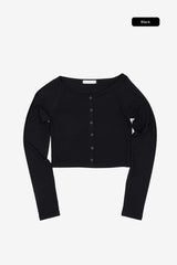 ロリッククロップボタンTシャツ