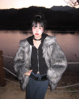 Wild fur jacket