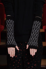 ARGYLE CHECK HANDWARMER / BLACK