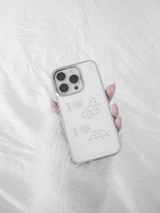 I lov angel - silver epoxy case