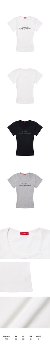 パーフェクトリーUネックTシャツ (SUSKNK-101)