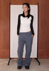 PIGMENT ZIPPER CARGO PANTS