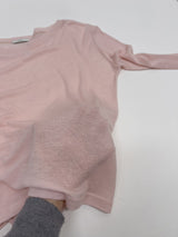 ボートネックテンセルシースルーTシャツ
