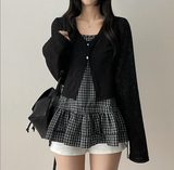 Lottie span two-button cardigan