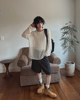 ゴディーノンフェイドバミューダデニムパンツ