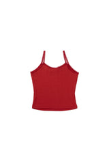 Nude lace sleeveless_red