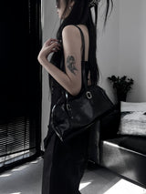 halter strap slit layered one piece (2color)