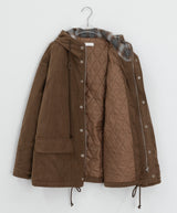 Harvey Corduroy Quilted Hood Jumper