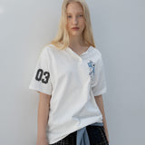 バーシティオーバーサイズTシャツ