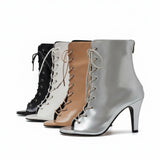 Basic Patent Open Toe Heel(Beige)