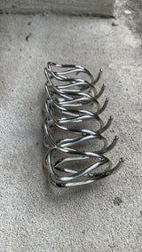 Metal silver fork hair claw
