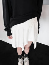  DRAPE WRAP MINI SKIRT