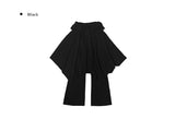 26SS★ [MADE/Skirt+Pants SET] フォリン ブーツカットパンツ アンバランス シャーリング フレア レイヤードスカート