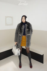Toggle tteokbokki half-fur coat