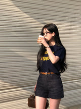 [BELLIDE MADE] ノンフェードデニムショーツ