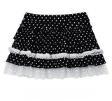 Aveline Dot Lace Tiered Skirt