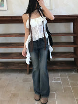 Bridget Gradient Washing Bootcut Denim Pants