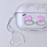 【MADE】 Megane Girl AirPods Case – Pink (★Keyring & Sticker Set)
