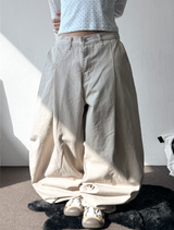 Rabbit Pigment Washed Balloon Long Pants 2 SIZE 3 COLORS 