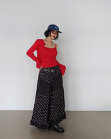 Dot Dot Dot Cancan Long Skirt