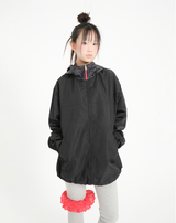 hooded mix wind jacket (black)