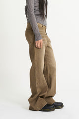 Bailey rib cotton wide pants